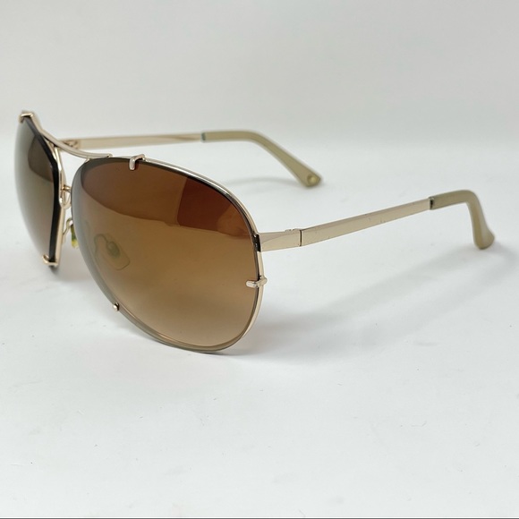 Bebe Sunglasses Aviator BB 7032  Womens Eyewear Fashion Oversized Gold Brown - Picture 7 of 14